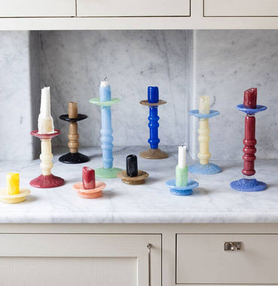 Lara Kerzenleuchter Bordeaux & Rosa