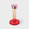 Bole Candle Holder M pink / red