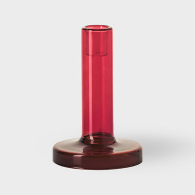 Bole Candle Holder S red/ bordeaux