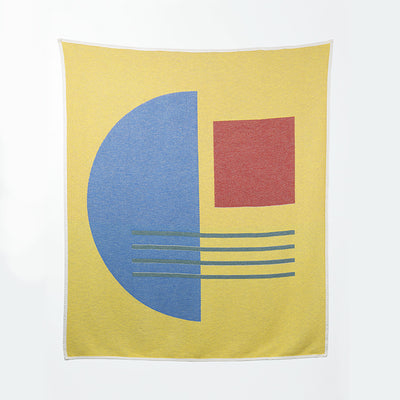 Bauhaused 7 Cotton Blanket by Sophie Probst; The Nave Shop