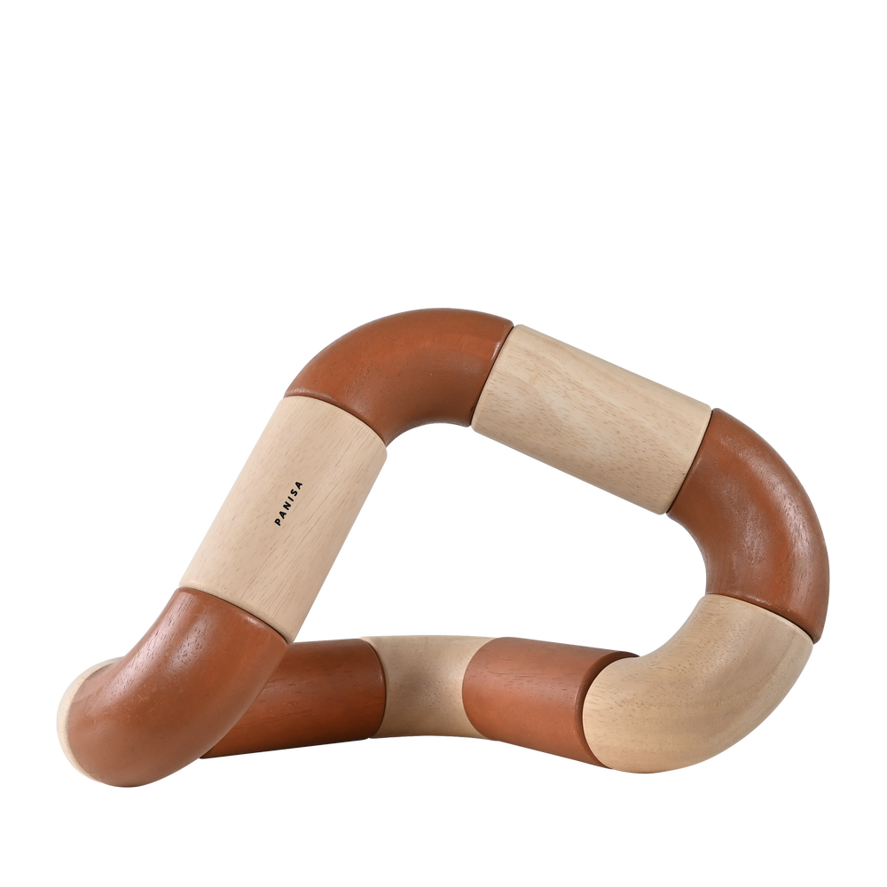 Loop Bookend in Wood