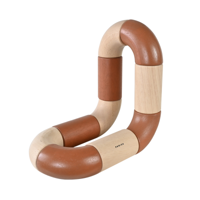 Loop Bookend in Wood