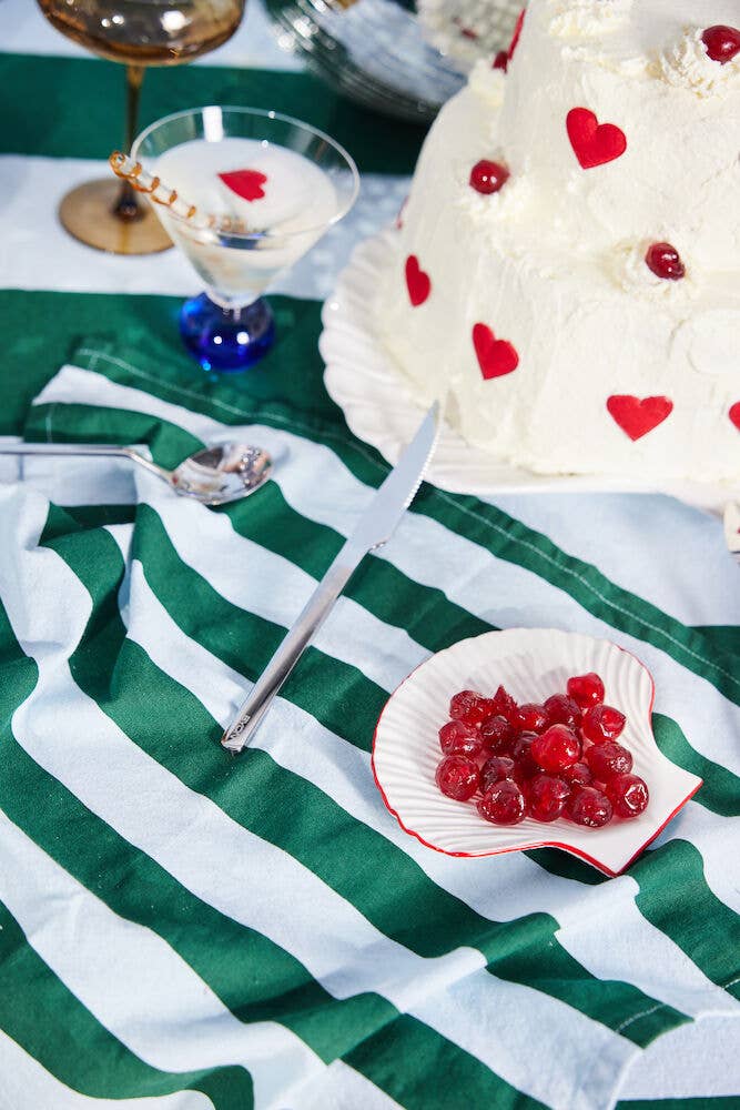 Table Cloth Love: Green & Light Blue