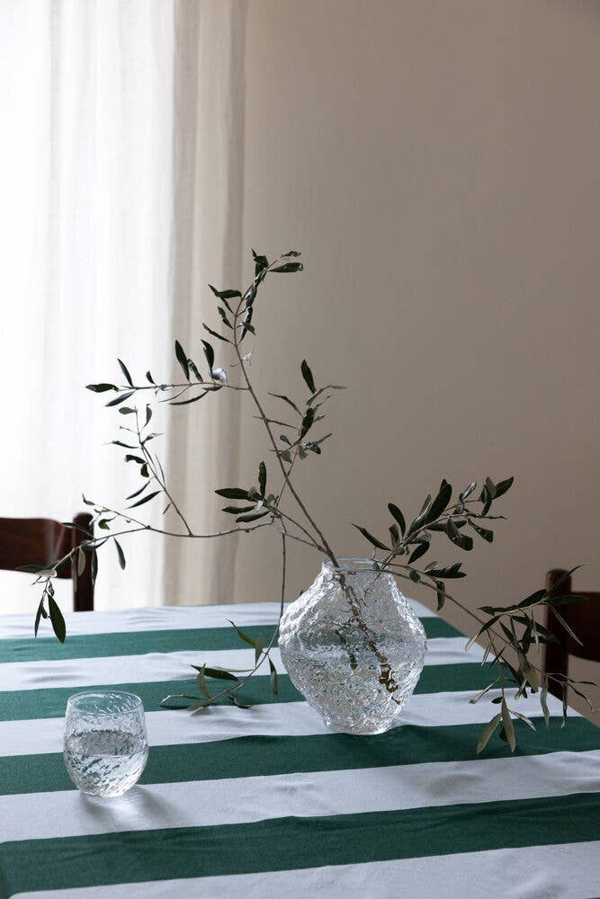 Table Cloth Love: Green & Light Blue