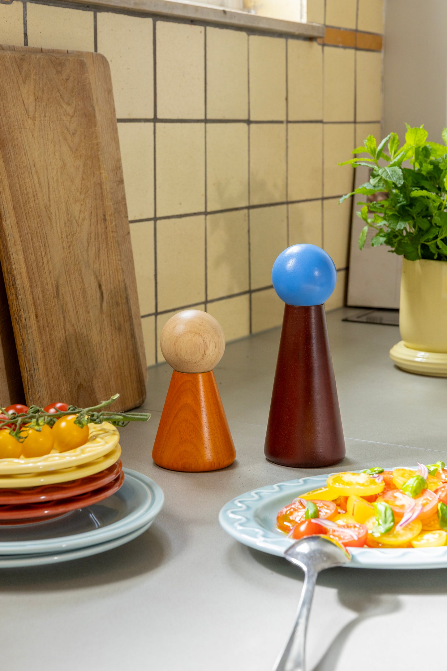 Halma Small Salt & Pepper Mill - Orange