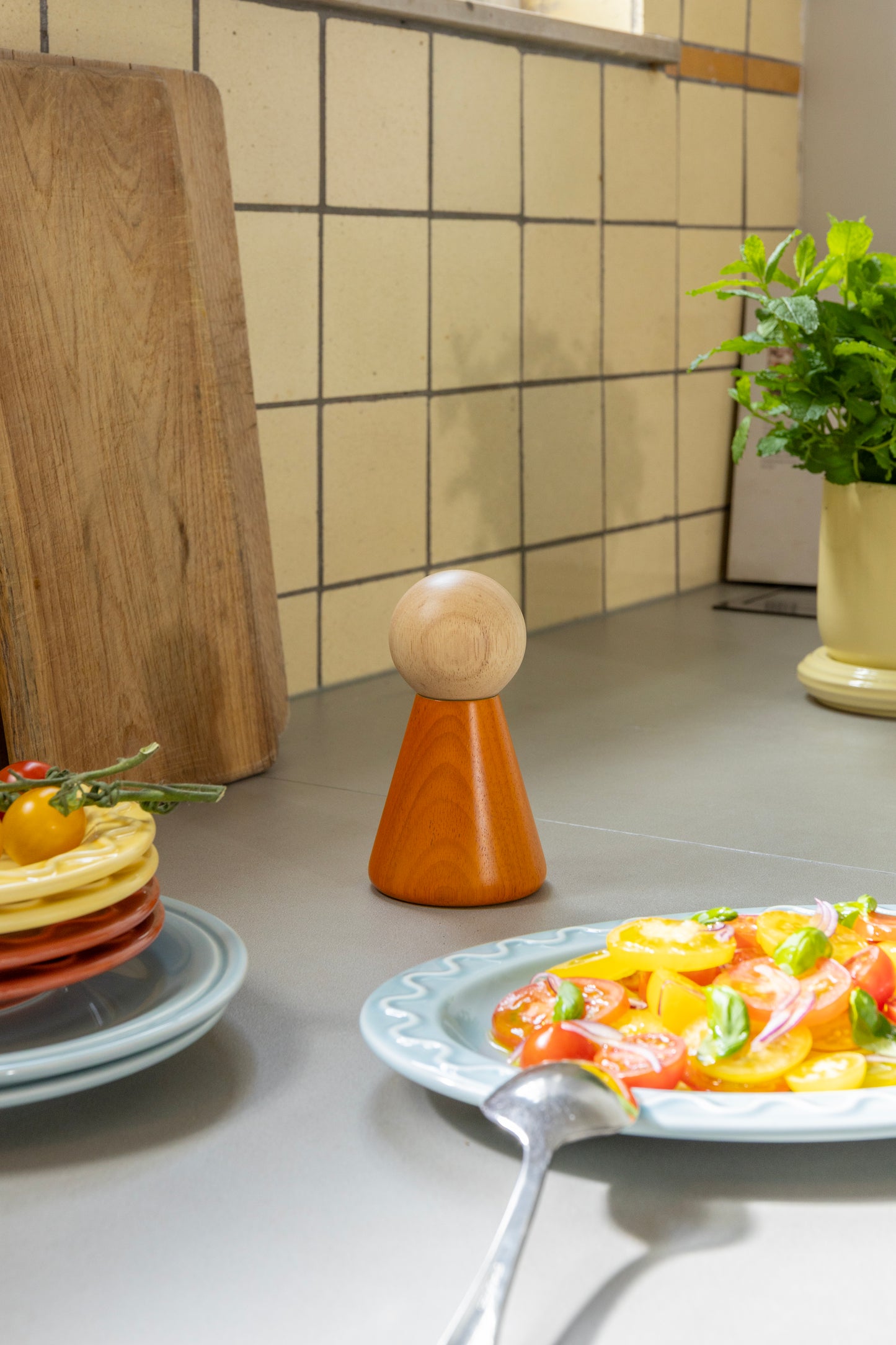 Halma Small Salt & Pepper Mill - Orange