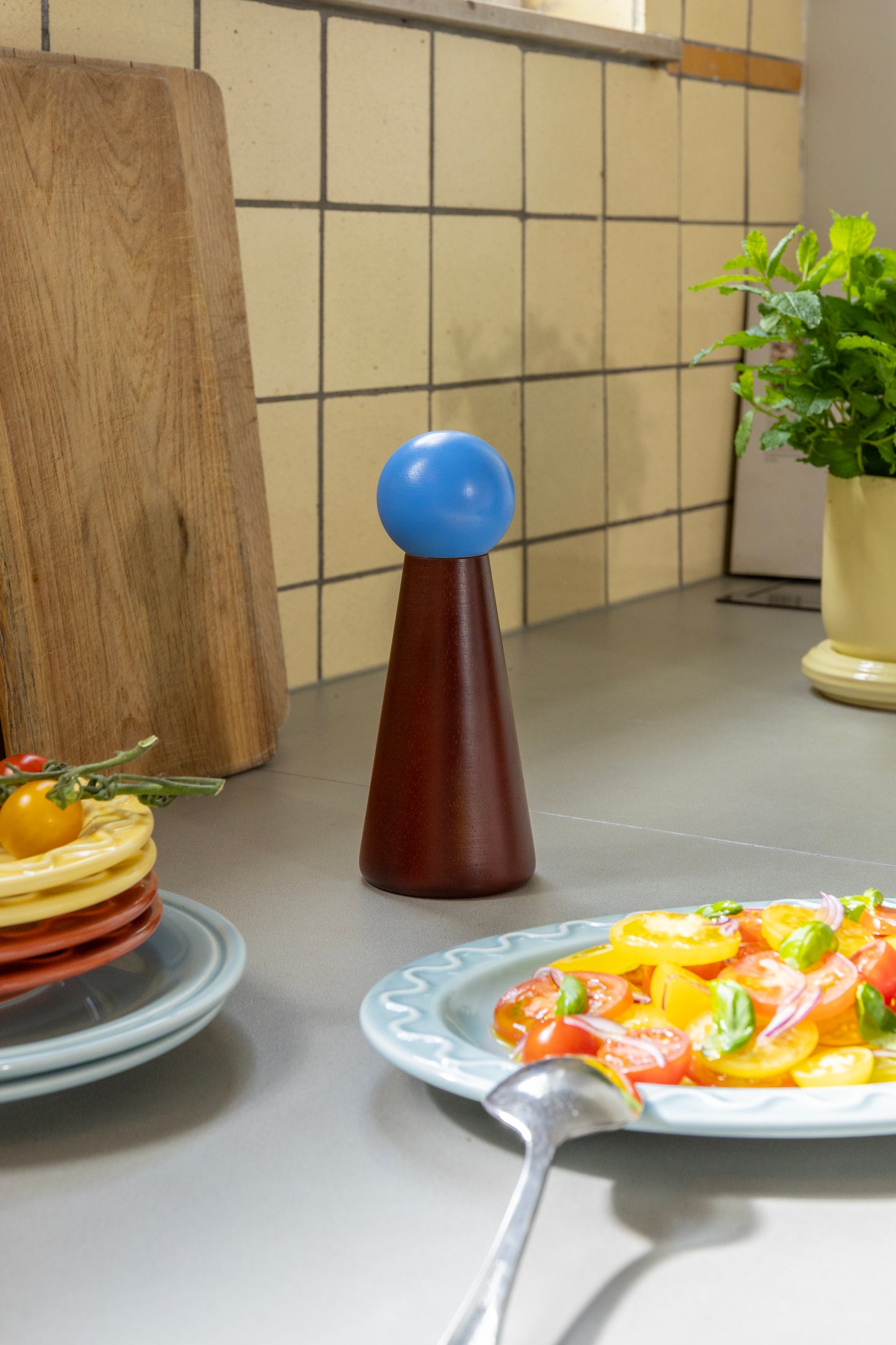 Halma Large Salt & Pepper Mill - Burgundy