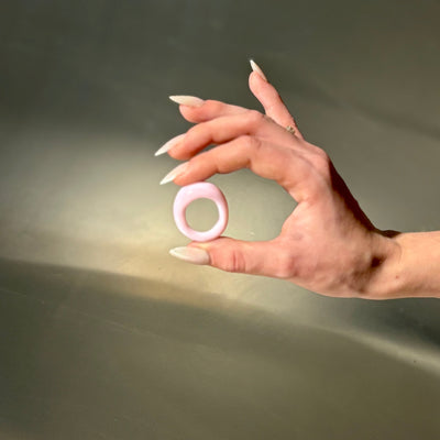 Murano Bulb Ring - Strawberry Cream