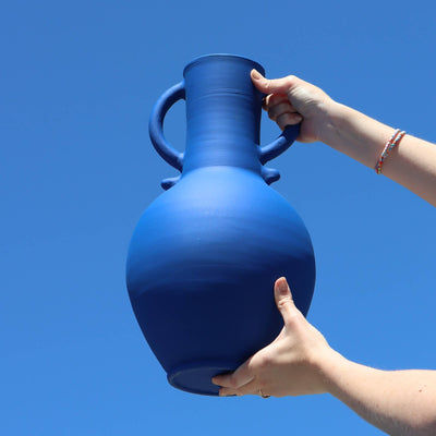 Zilil Vase - Matte Blue