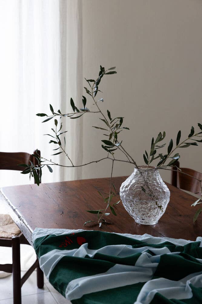 Table Cloth Love: Green & Light Blue