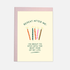 Repeat after me greeting card