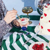 Table Cloth Love: Green & Light Blue