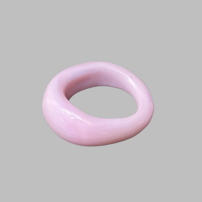 Murano Bulb Ring - Strawberry Cream
