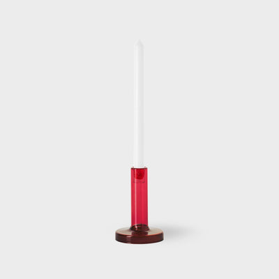 Bole Candle Holder S red/ bordeaux