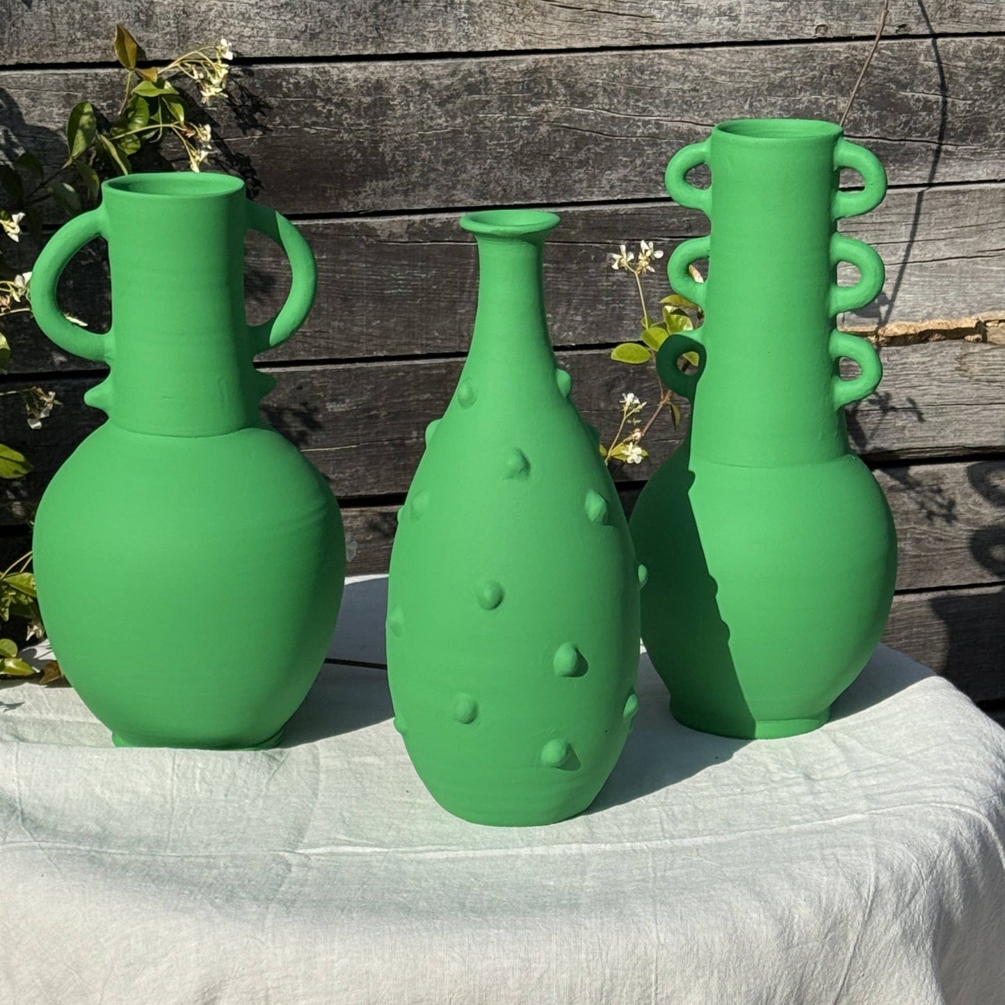 Timgad Vase - Matte Green