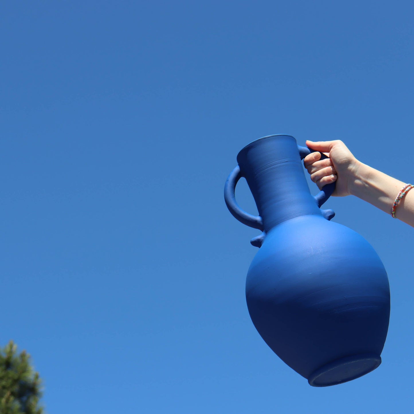 Zilil Vase - Matte Blue