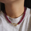 Hallie Necklace Ruby Rose