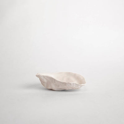 decorative bowl in the shape of an oyster shell