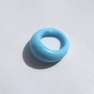 Murano Bulb Ring - Sky Blue