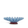 Lori Midi Bowl - Light blue and Bordeaux
