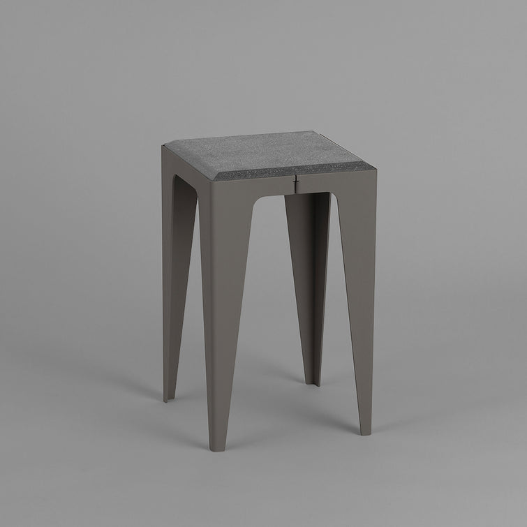 Chamfer Stool made from Neolign and powder coated steel, sustainable German design, made in europe by Wye Design/ Chamfer Hocker - Nave shop - online concept store