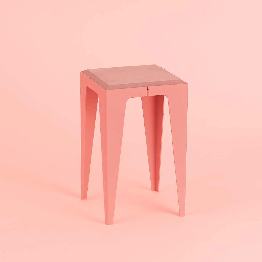 Chamfer Stool made from Neolign and powder coated steel, sustainable German design, made in europe by Wye Design/ Chamfer Hocker - Nave shop - online concept store