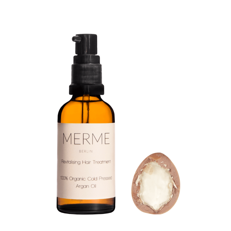 Revitilising Hair Treatment; by Merme Berlin, organic vegan eco certified argan oil, Nave Shop, online concept store