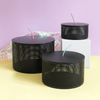 Black Boîte Cylinder Metal Boxes; storage boxes, hat box, shoe box, pulver coated steel, OK Design, Nave Shop, online concept store