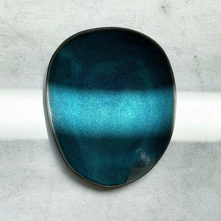  Handmade Ceramics, jade glaze set by Hana Karim - Artisanal Stoneware Plates - NAVE shop - online concept store