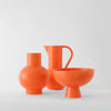 Strøm Large Vase Vibrant Orange - Scandinavian Earthenware by Raawii - NAVE Shop - online concept storeStrøm Vase large coral blush - NAVE shop -online concept store