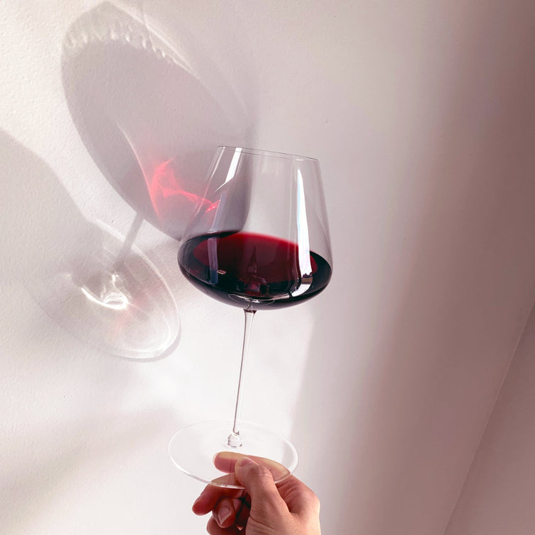 Elegant Red Stem Zero Wine Glass