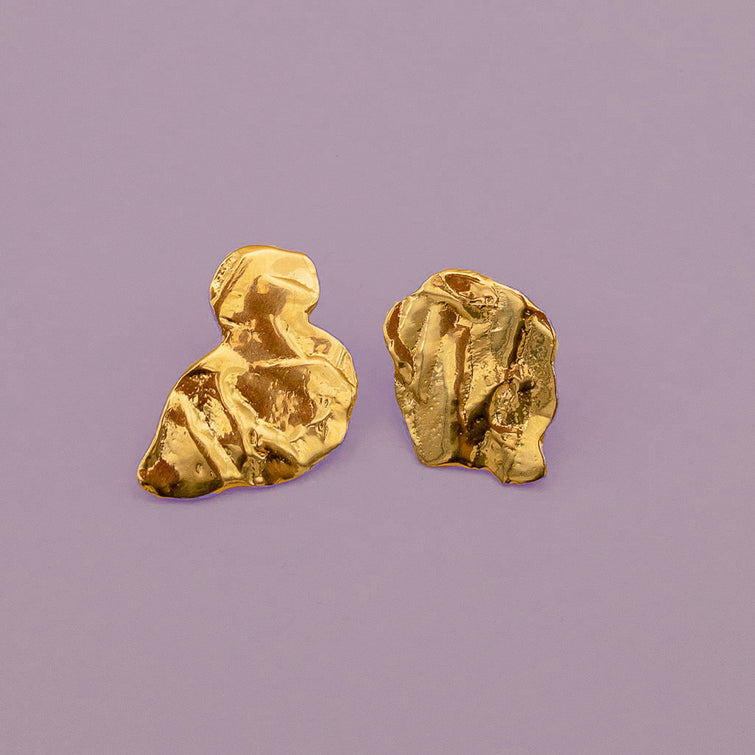 toeval gold plated earring by Studio ena - nave shop - online concept store - vergoldetes Zinn Ohrrhing - Schmuck