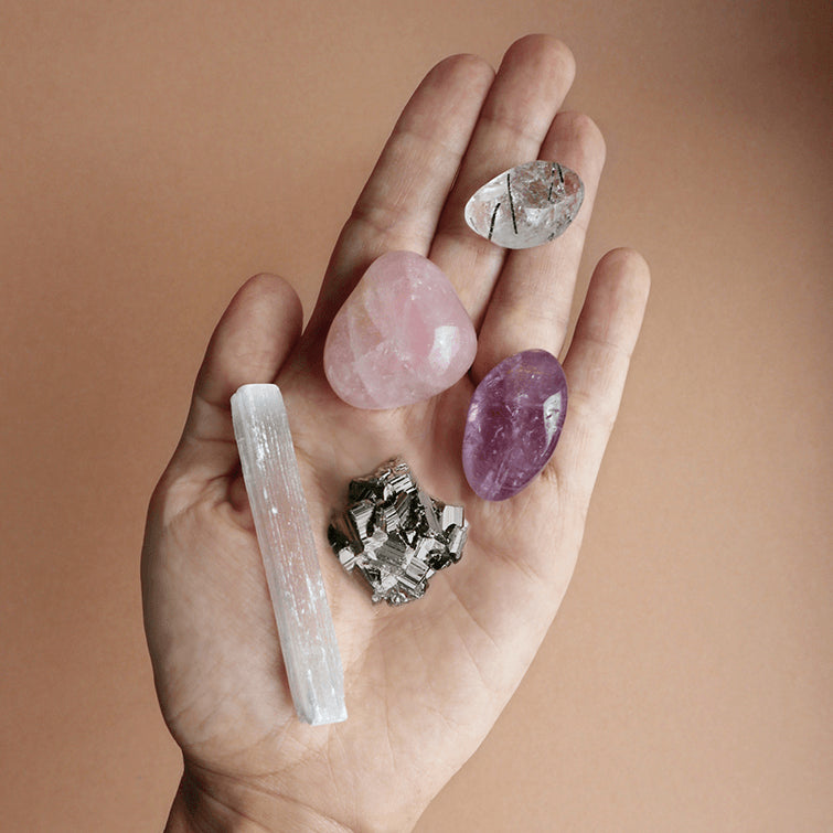 Mineralstein Set, crystals and stones, Quartz, NAVE shop - online concept store