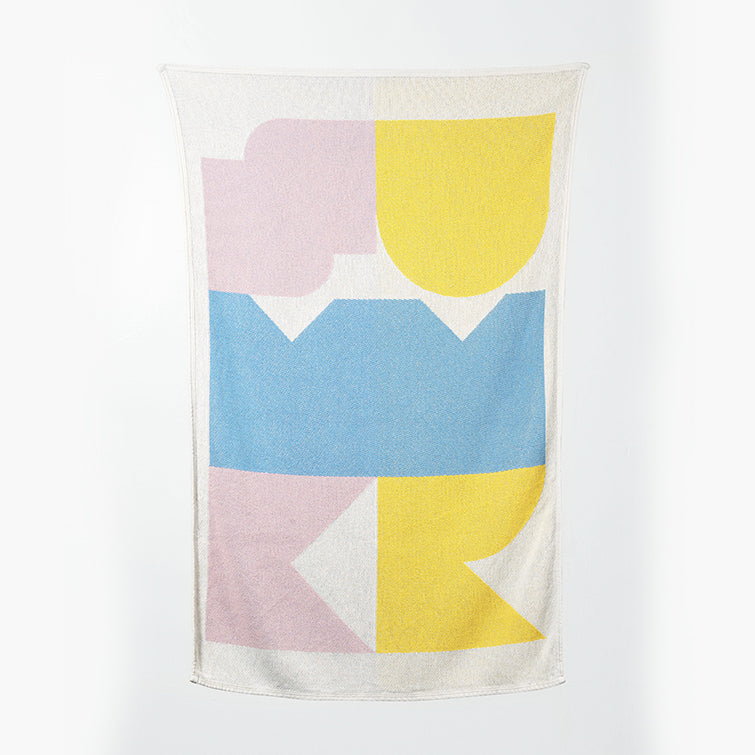 Summer Beach Towel and Blanket by Gabriel Nazoa; designer towel, organic cotton, artist collection, Nave Shop, online concept store