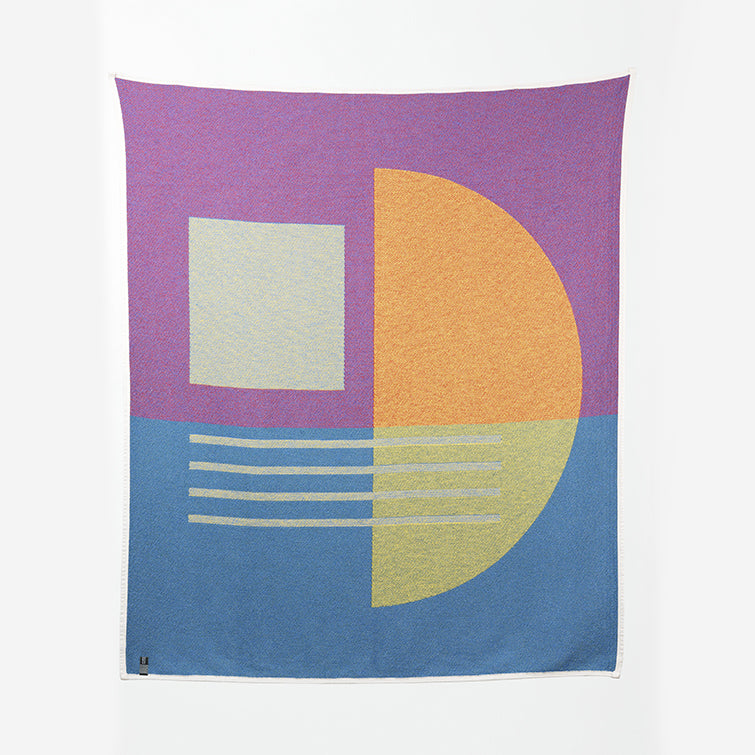 Bauhaused 7 Cotton Blanket by Sophie Probst; The Nave Shop