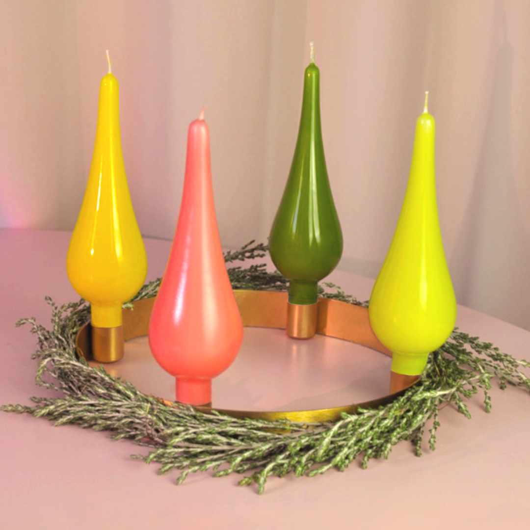 Adventskranz Kerzen, Advent Wreath Candles, Nave shop