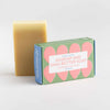 bubble buddy organic rosehip and shea butter soap for body and hands, organic and plastic free soap bar by foekje fleur