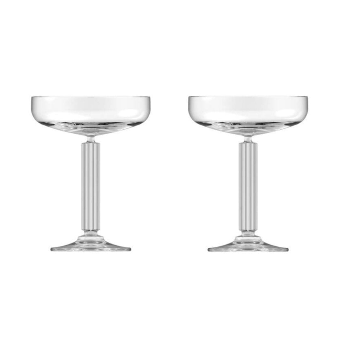 Coupe Glasses, Set of 2 Set of 2 Champagne Coupes - Gatsby Glasses, American 1920s style design