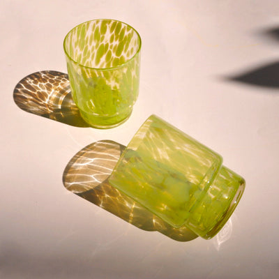 pastel green tortoise design, set of 4 drinking glasses, 4 trinkgläser, klevering, nave shop, online concept store